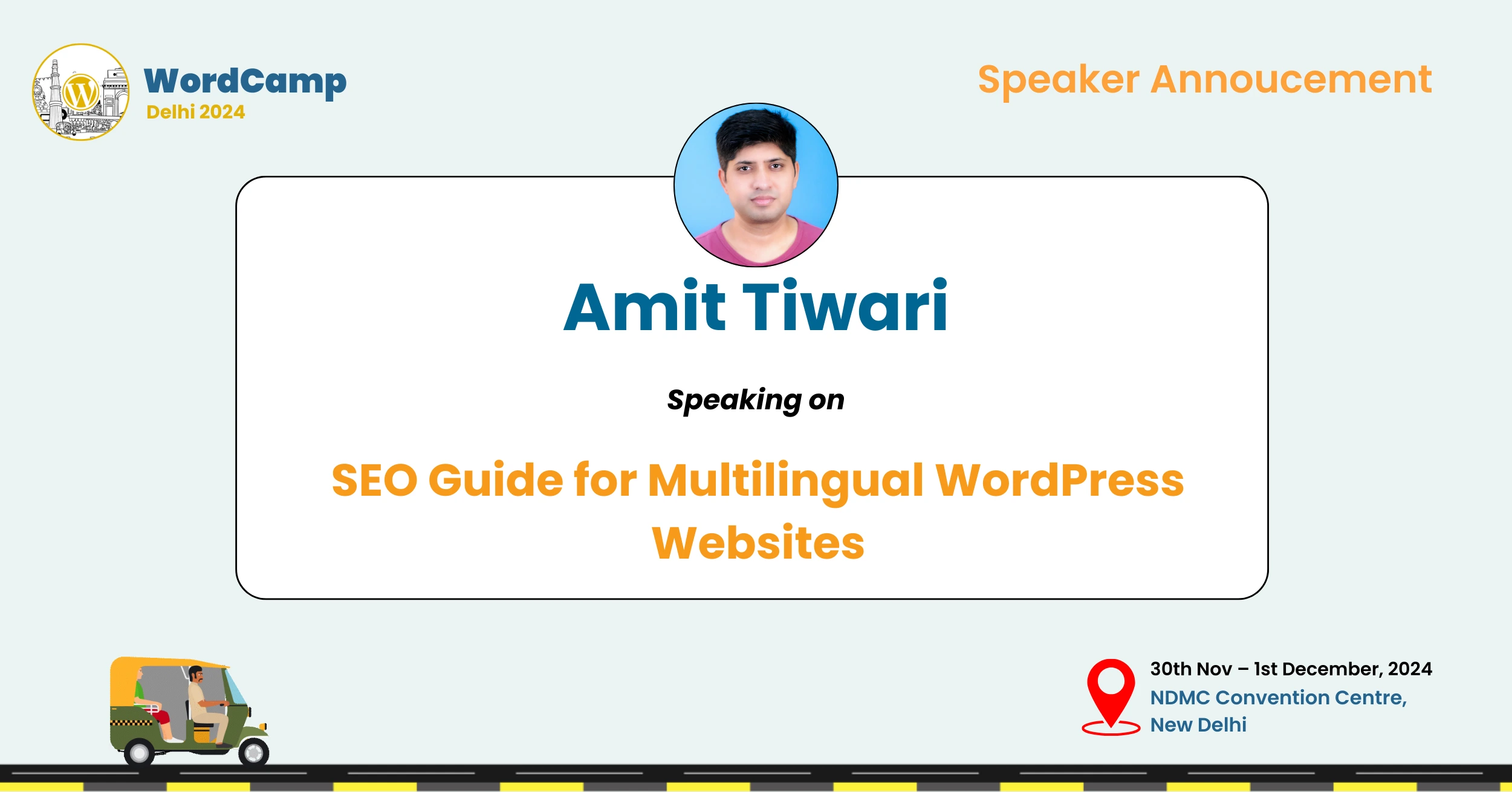 Amit Tiwari: SEO for multilingual WordPress sites at WordCamp Delhi 2024!