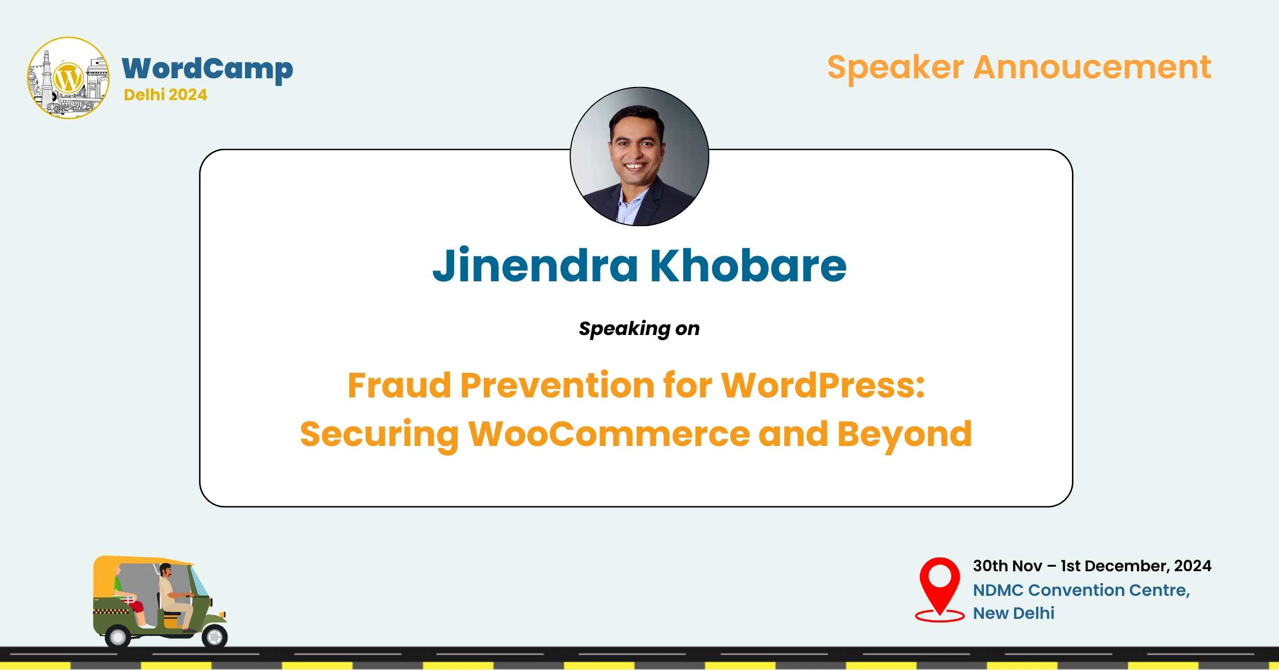 Jinendra Khobare: Fraud prevention for WooCommerce at WordCamp Delhi 2024!