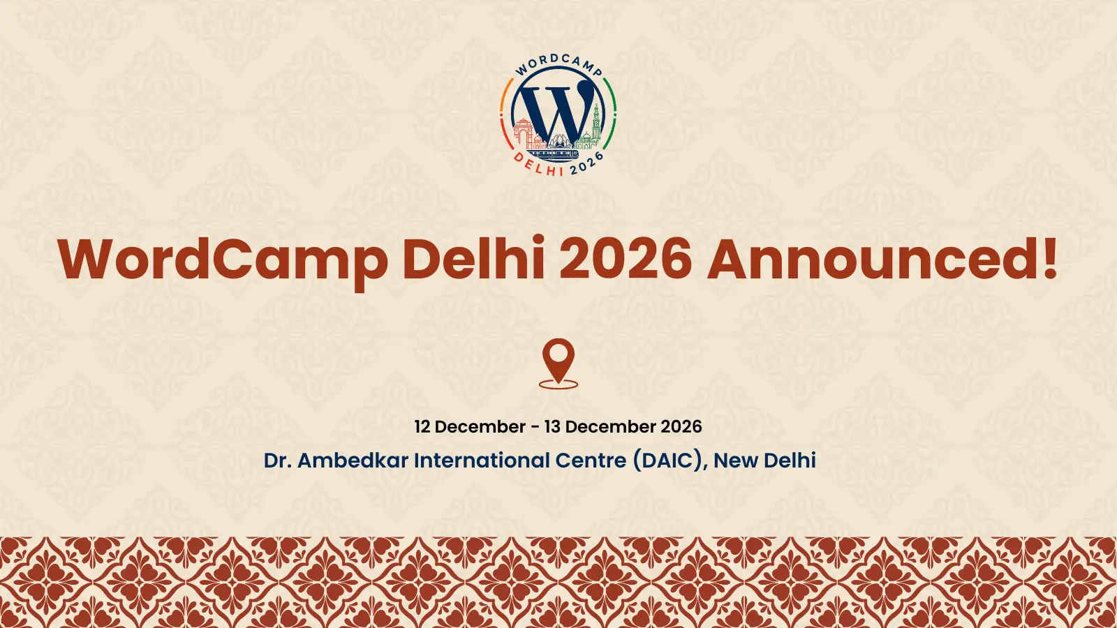 WordCamp Delhi 2026 Announcement