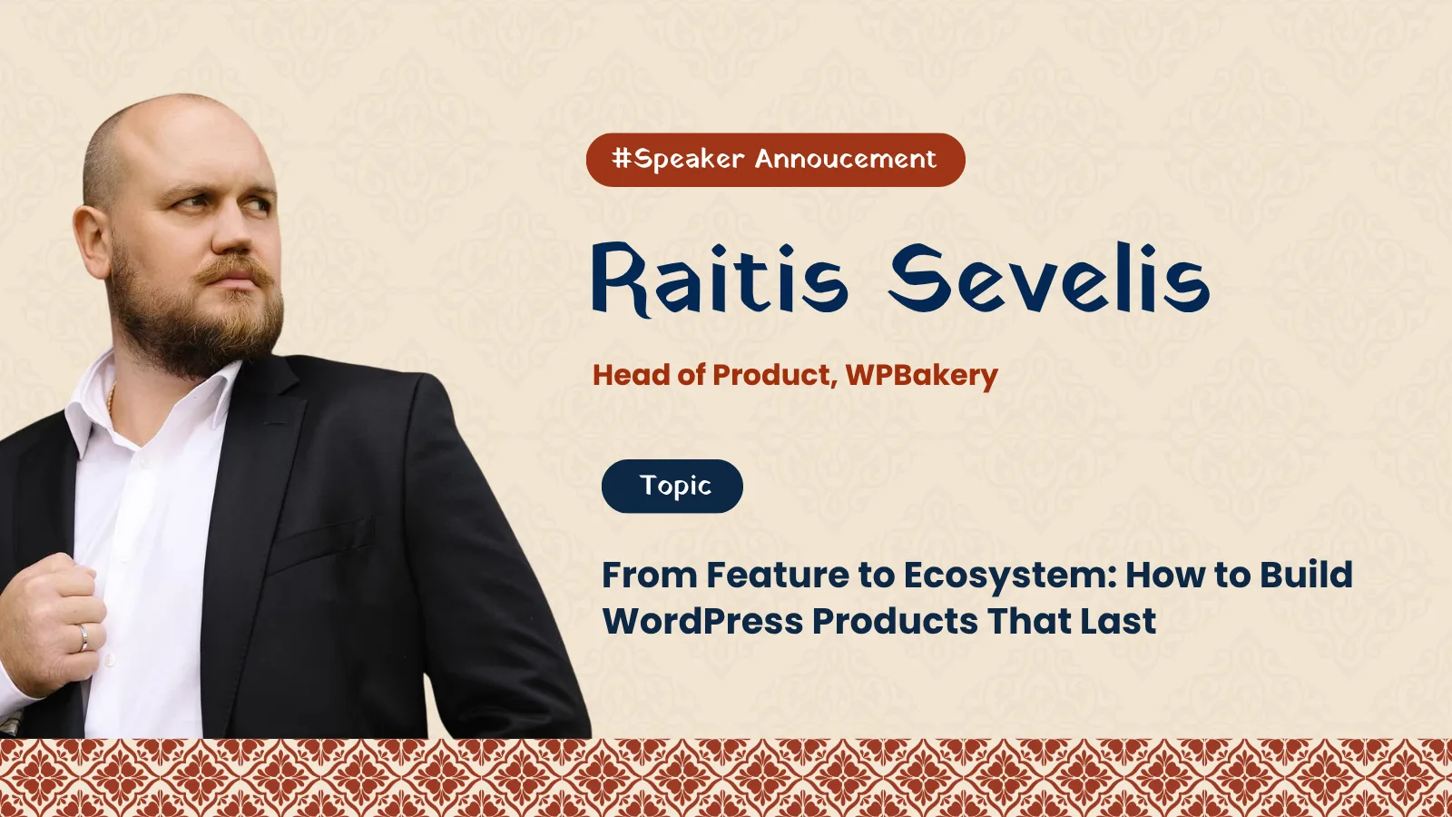 WordCamp Delhi Speaker - Raitis Sevelis.png
